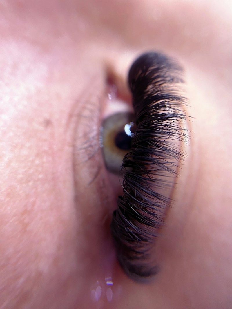 Wimpern im Detail – Beauty-Motiv